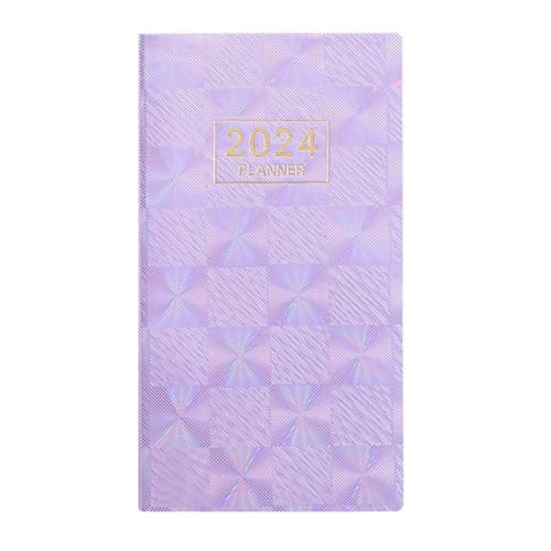 Kochenty Libro de Citas y Agenda 2024: de 2024 - Diciembre de 2024, Agenda Diaria por Horas 2024, Papel Premium (PúRpura)