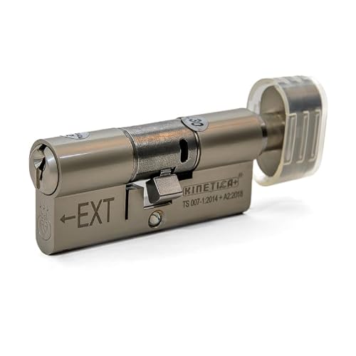UAP Kinetica+ K4 3* Kitemarked Key & Turn Euro Cylinder Door Lock - Unparalleled Home Security & Safety System - with Bio Key, 6-Pin, Anti-Bump, Anti-Drill Features (70mm 30T-10-30 (35T/35) (Nikel)