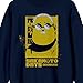 Bioworld Sakamoto Days Taro & Kanji Adult Navy Crew Neck Long Sleeve Sweatshirt-Large
