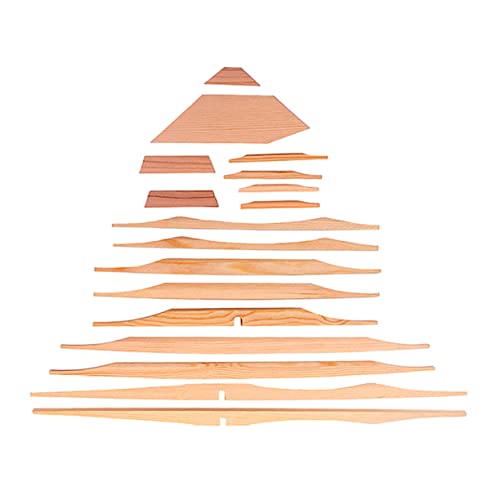 GOOHOCHY Folk Guitar Set Diy Spruce Brace Kit 17pc Spruce for Gs306 Luthier Parts