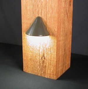 Aurora Deck Lighting Mini Vega Post Light, 12V, 1W, Bronze PLA8505