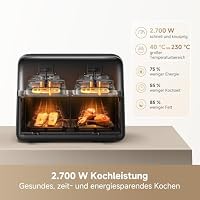 MOVA AeroChef FD20 Pro Dual-Zonen-Heißluftfritteuse – Ansicht 3