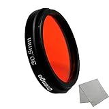 Balaweis Orange 30.5mm Full Color Lens Filter for 30.5mm Lens DSLR Camere +Lens Microfiber Cloth