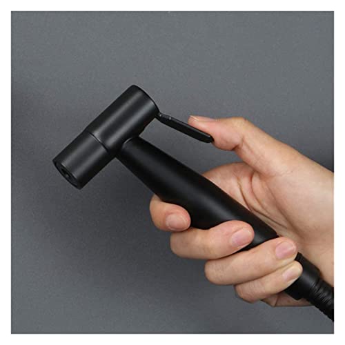Set de douche noir mat haut de gamme avec mitigeur double commande - 5