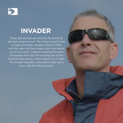 Bobster ® Invader, Gloss Black Frame, Clear Photochromic Lens #TOP6