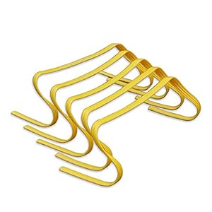 Sports Agility Hurdles Football Football Speed ​​Speed ​​Speed ​​Formation, Step Training Hurdles – Hauteur: 15cm – Couleur: Jaune – Ensemble de 5