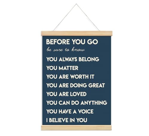 foedor Navy Health Positive Nurse Classroom Office Wall Art Decor,12x16 In