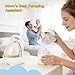 FANTOVO Silicone Breast Pump Holder, Anti-Tilt Base, Dishwasher-Safe, Easy-Carry Handle for On-the-Go Moms, for Momcozy M5, eufy E20/S1/S1 Pro, Medela Freestyle Hands-Free(Breast Pump Not Included)