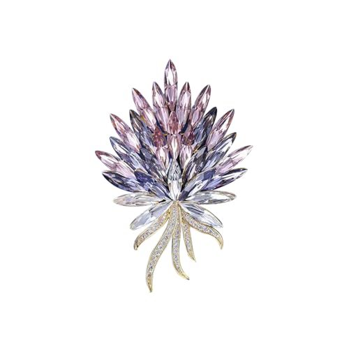 Image of Dainty Brooch Pin for Women, Rhinestone Scarf Shawl Costume Brooches and Pins Flower Boutonniere Hat Bag Suit Dress Accessories Pearl Brooches Lapel Pins