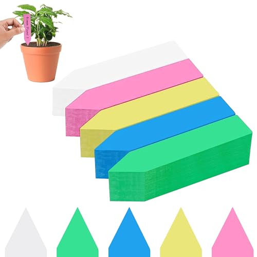 Etiquetas de Plantas Reutilizable Etiquetas Jardinería Mini Planta Marcadores Tag Mark de Plástico para Hierbas Verduras Flores Semilla Multicolor 500 Piezas
