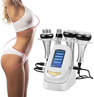 Cavitation Machine, TOPQSC 4 in 1 Body Beauty Machine, Body Sculpting Machine, Multifunctional Body Facial Beauty Machine, suitable for Face Neck Arm Waist Thigh and Buttock, for Home Spa Salon Use