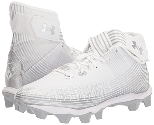 Under Armour Men's Highlight Franchise Football Shoe, White (101)/Metallic Silver, 10.5 #TOP7