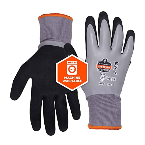 Ergodyne 17634 Proflex 7501 Coated Waterproof Winter Work Gloves Gray thumb #7