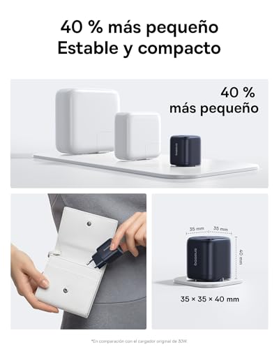 Baseus Cargador USB C 45W Pack de 2