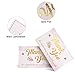 Farinido 120 Thank You For Supporting My Small Business Cards (3.5 x 2 Inches), Blush Pink Gold Theme Custom Thank You Notes for Customer Package Inserts, Retail Store, Handmade Goods