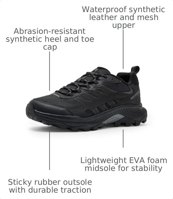 Merrell Speed Strike 2 Waterproof Black by Merrell - Used condition - Image 3