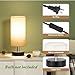 PartageiZ Small Table Lamp for Bedroom - Bedside Lamps for Night Stands, Minimalist Nightstand Light Lamp, Desk Lamps for Living Room, Office, Dorm