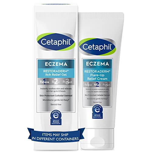 Cetaphil Eczema Restoraderm Itch Relief Gel & Flair-Up Relief Cream