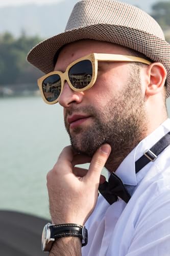 Men's Polarized Bamboo Sunglasses4