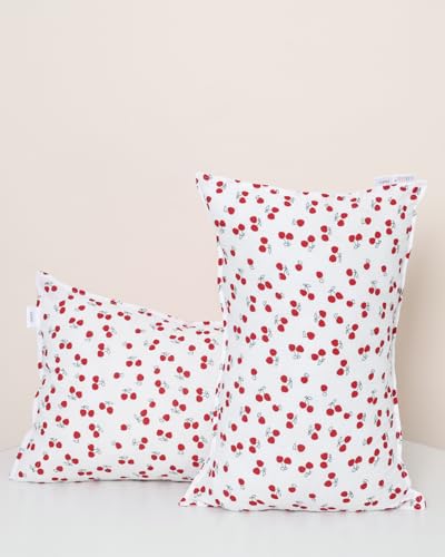 Image of ALVABABY Toddler Pillowcases 2 Pack Muslin Cotton Kids Pillow Cover Fit 13 inchx 18 inch or 12 inchx16 inch Envelope for Girl Boy Travel 2TPM01A
