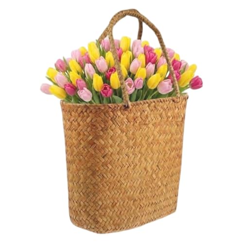 Sac cabas en paille bohème pour vos sorties plage et trajets quotidiens
