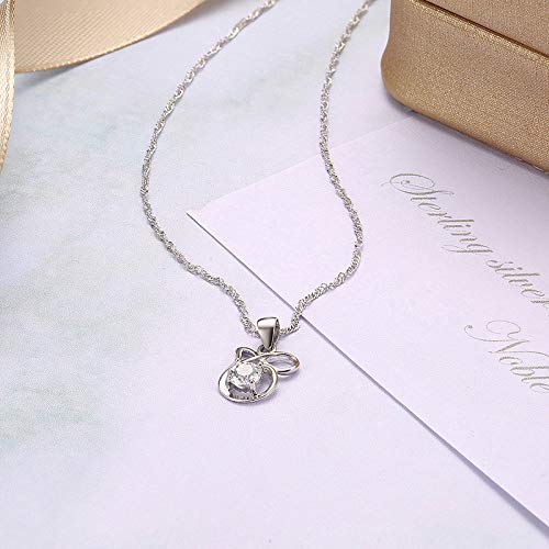 Collier en argent sterling cadeau idéal à envoyer aux dames - 4