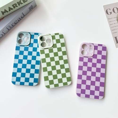 NITITOP Compatible for iPhone 12 Pro Case Cute Checkered - Green by NITITOP - Used condition - Image 4