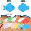 MixTeach 360 Pcs Assorted Color Fish Shape Cards - 4 Inch Fish Die Cuts - Bulletin Board Decorations for Classroom & Home School Decor - DIY Craft Project Supplies #2