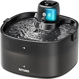 Wireless Cat Water Fountain, Cat Fountain Battery Operated, 78oz/2.3L Pet Water Fountain Cordless, 4000mAh Rechargeable Automatic Fountain with Motion Sensor, Ultra-Quiet Pump & Locking Lid, Black
