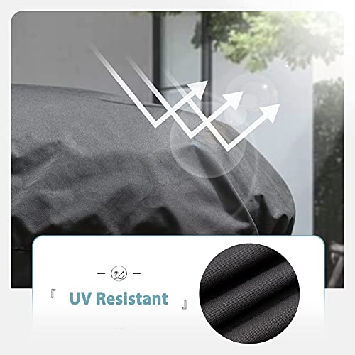 Shinestar Grill Cover For Indoor/Outdoor George Foreman Ggr50B, Techwood 15-Serving Grill, Cuisinart Ceg-115, Ccg190Rb, Homewell Electric Bbq, Waterproof & Heavy Duty, 19.2" Dia X 17.6" H #TOP5