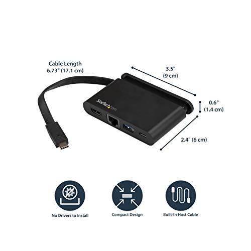 Adaptateur multiport USB-C StarTech.com DKT30CHCPD avec Power Delivery 100W - 4