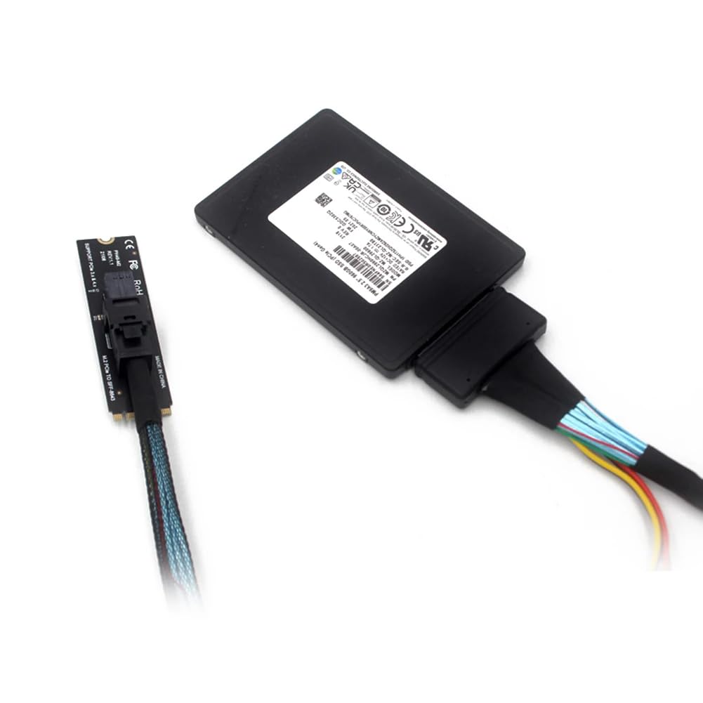 DollaTek Adapter M.2 NGFF Mkey PCIeX4 do SFF8643 -U.2 Szybka transmisja