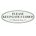 All Quality Oval Please Keep GATE Closed Thank You Sign - Lt Gray Medium