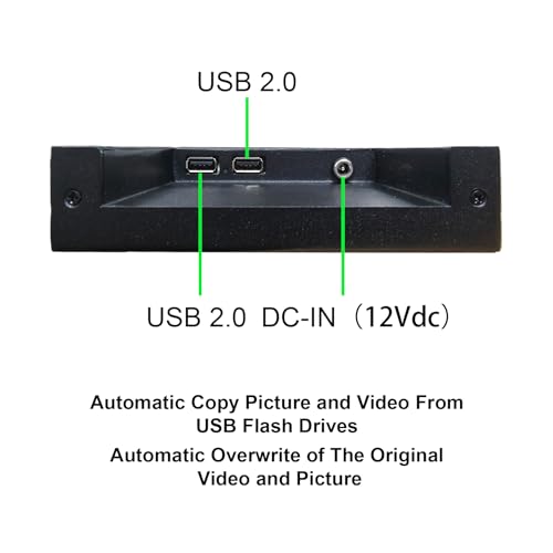 Image of VSDISPLAY 28'' Advertising Display 1920x360 IPS Stretched Bar LCD Monitor | Support Split Screen,USB Input Auto Copy Autoplay, for Supermarket Exhibition Store Digital Signage