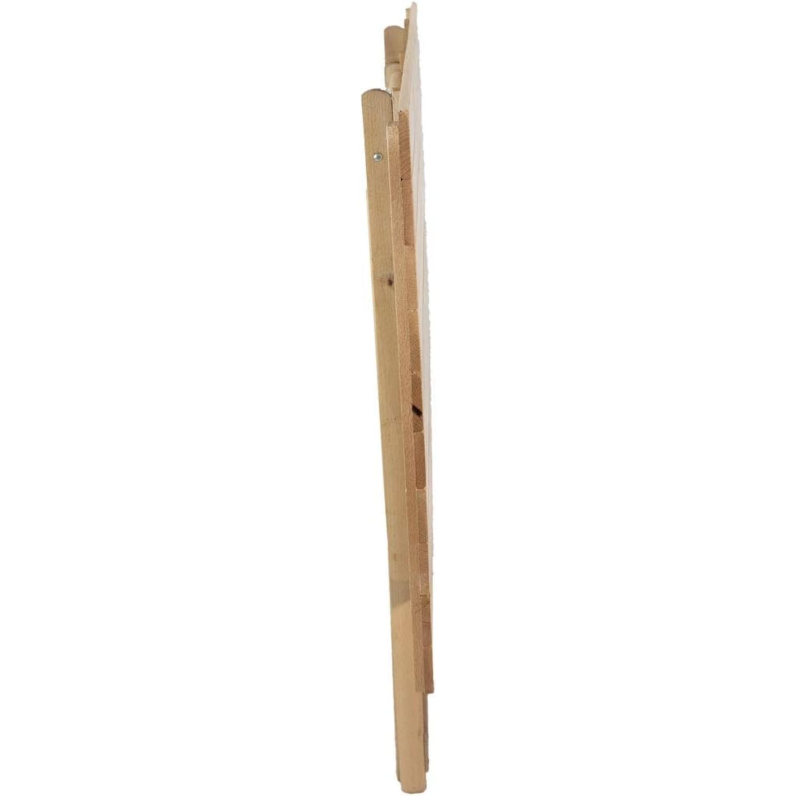 EffeDecor Tavolo Pieghevole in Legno 100x60 Pic Nic Birreria Salvaspazio Tavolino Richiudibile in Legno di Faggio Naturale Portatile da Interno Esterno Campeggio Giardino