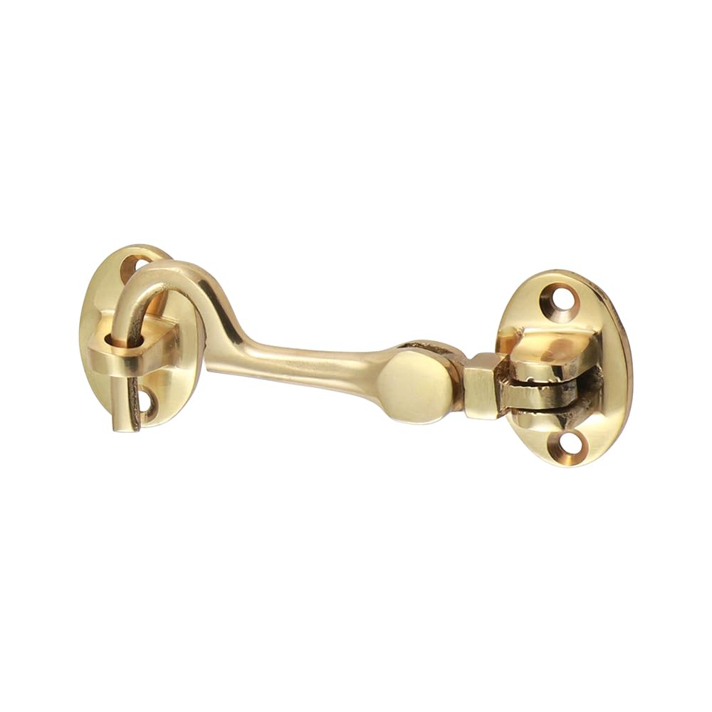 Timco - Cabin Hook - Polished Brass (Size 75Mm - 1 Each)