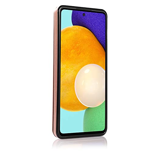 CCSmall Capa carteira para Samsung Galaxy A52 com suporte para cartão, capa de couro PU com suporte