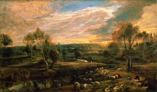 Tableaux d'Art Rubens paysage de qualité premium 60x90cm