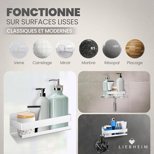 Rangement baignoire et panier douche suspendu pour shampooing