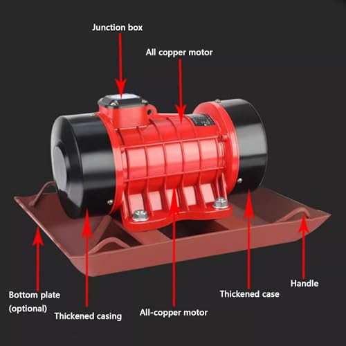 1.5KW 380V AC Vibration Motor for Cement Plate Vibrator, Industrial Power Concrete Vibrator, Single-Phase 220V/Three-Phase 380V, High Efficiency, Durable Performance