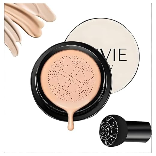 Glow Foundation Cushion, Mushroom Head Air Cushion CC Cream, CC Cream Foundation Make Up Concealer for Face, Moisturising Long Lasting