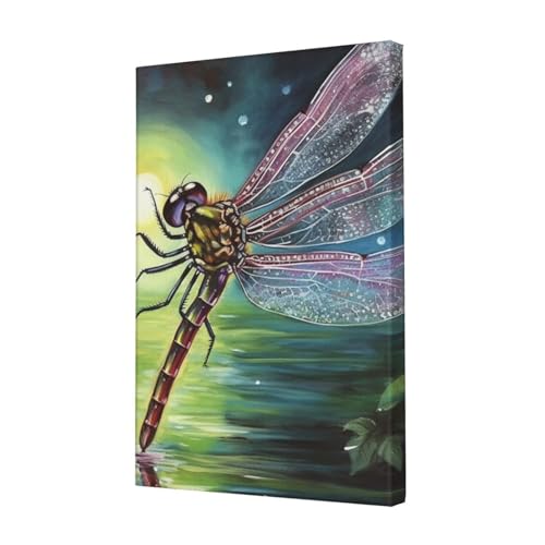 Impression sur toile de libellule pour sublimer un mur vide de bureau ou salon