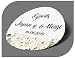 CrisPhy Autocollants personnalisés pour mariage, avec prénom et date, étiquettes autocollantes pour invitation, mariage, baptême, fiançailles, communion, anniversaire, fête, timbres (modèle 9)