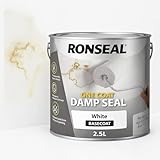 One Coat Damp Seal White 2.5L – Damp Proof Paint & Mould Protection – Anti Mould Paint for Bathroom & Interior Walls – White Sealant to Cover Damp Stains