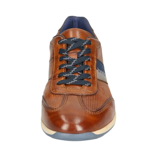 Image of bugatti Unisex Adult Cognac Leather Sneaker 311-A9Q05