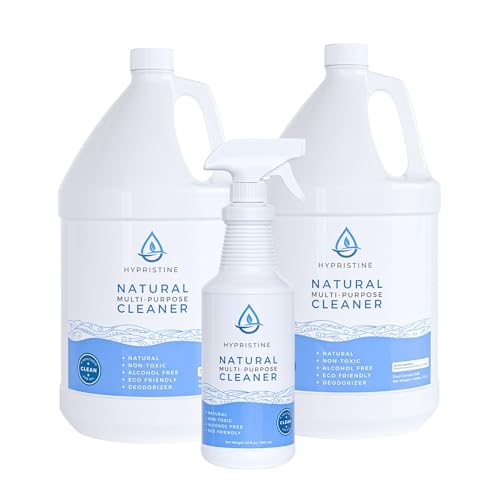 Hypristine Natural Multipurpose Surface Cleaner 32oz Spray & 2 Pack of 1 Gallon Bottles