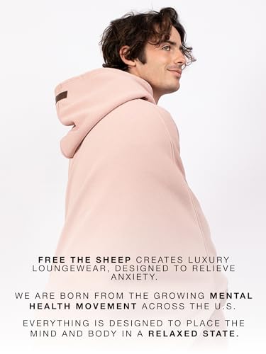 Image of FREE THE SHEEP Eden Hoodie - Oversized Weighted Hoodie Cloak with Ultra-Soft Faux Fur Liner