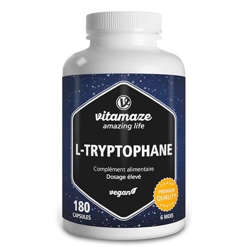 L-Tryptophane 500mg 180 Gélules Vegan