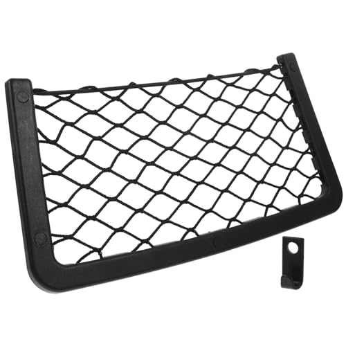 Hohopeti Abs Kunststoffrahmen Auto Kofferraum Netz Organizer mit Haken Aufbewahrungsnetz für SUV Wohnmobil Familienwagen und Boote Schnelles Befestigen Zusätzlicher für Taschen und Hohopeti Abs Kunststoffrahmen Auto Kofferraum Netz Organizer mit Haken Aufbewahrungsnetz für SUV Wohnmobil Familienwagen und Boote Schnelles Befestigen Zusätzlicher für Taschen und