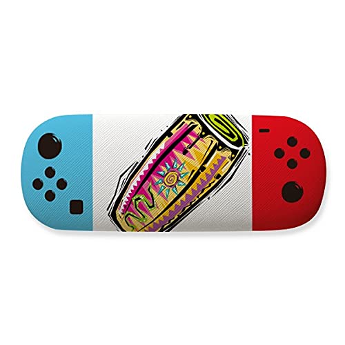 Étui de rangement pour lunettes avec coque antichoc motif mexicain